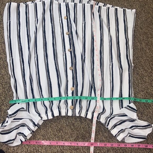 H&M Women Blouse Size M L Apparently Belt Not Included - Picture 7 of 10